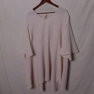 Melissa McCarthy Seven7 | Flutter Sleeve Loose Fit‎ Tunic Top 2X